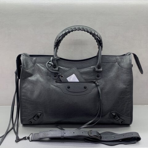 Balenciaga 最具标志性手袋Le City系列 型号084022深灰色【超大号】