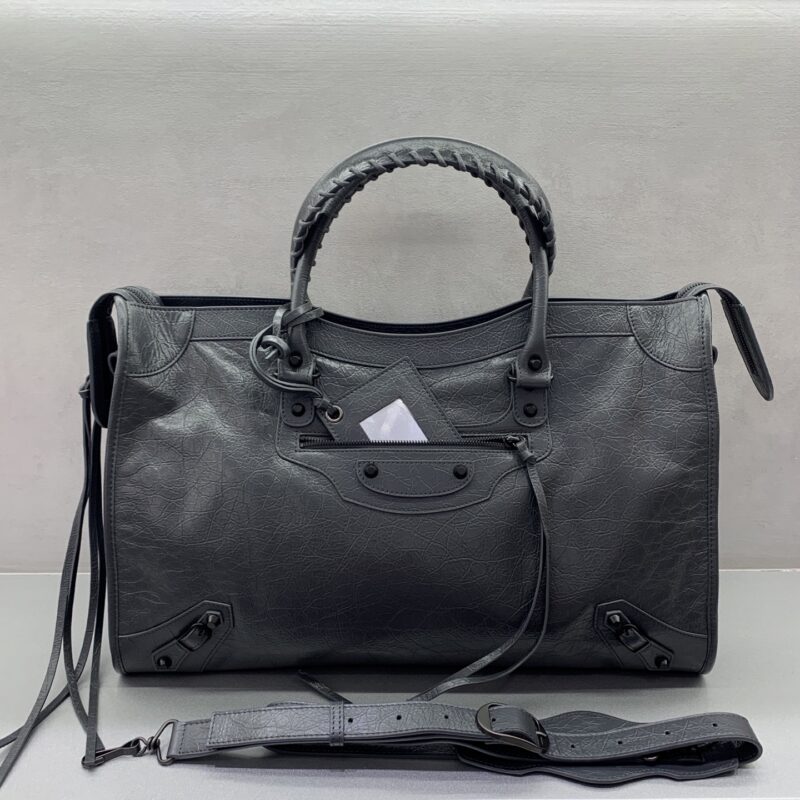 Balenciaga 最具标志性手袋Le City系列 型号084022深灰色【超大号】