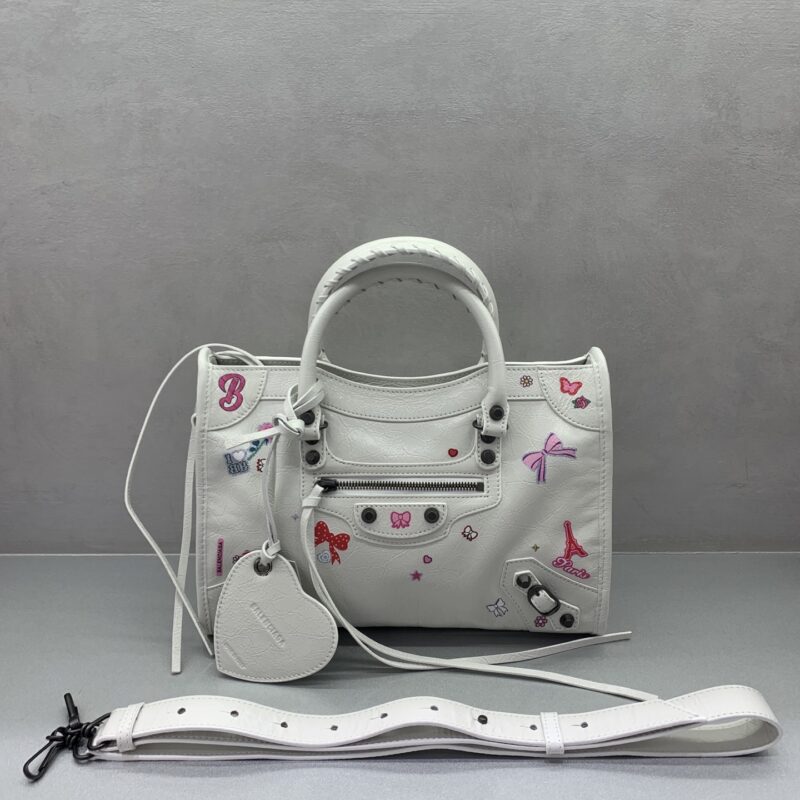 Balenciaga 𝗟𝗘 𝗖𝗜𝗧𝗬 款号；084669【小号涂鸦机车包】