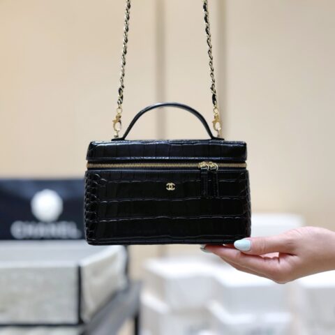 CHANEL 26A 鳄鱼纹LP饭盒包👜 AP5195