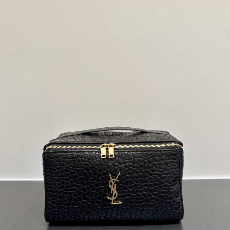 YSL 𝗚𝗔𝗕𝗬大象纹羊皮革化妆包 型号: 753171