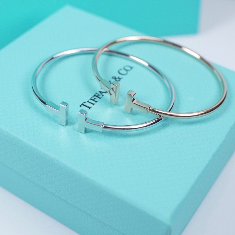 Tiffany&co 蒂芙尼双T无钻手镯灭世版