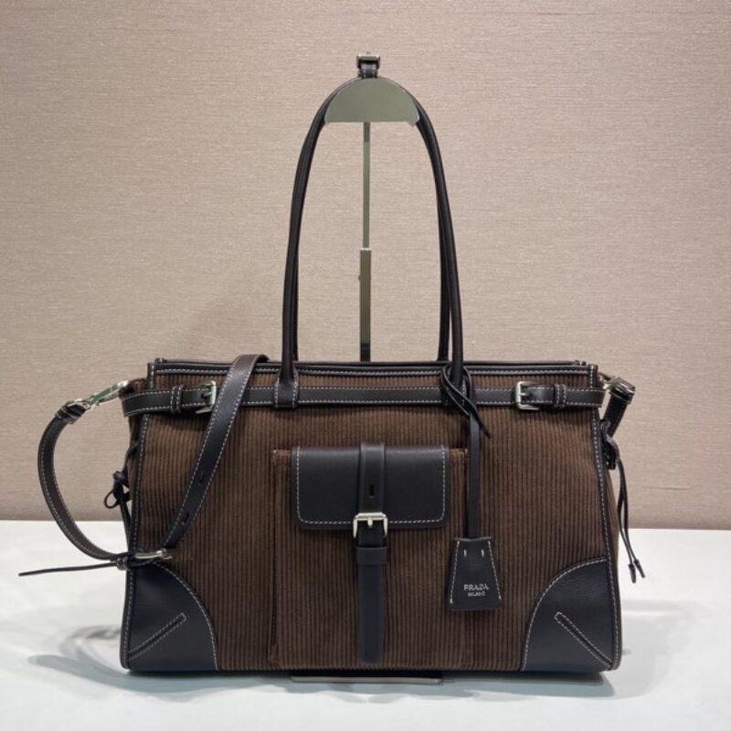 PRADA LusSolf灯芯绒🎉1BA433大号