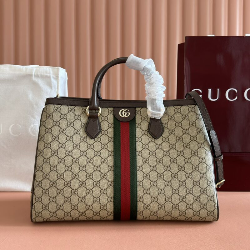 GUCCI Ophidia系列 型号：836838 啡棕pvc