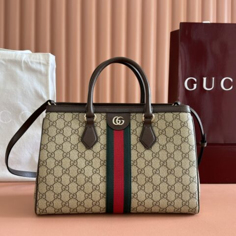 GUCCI Ophidia系列 型号：836839啡棕pvc