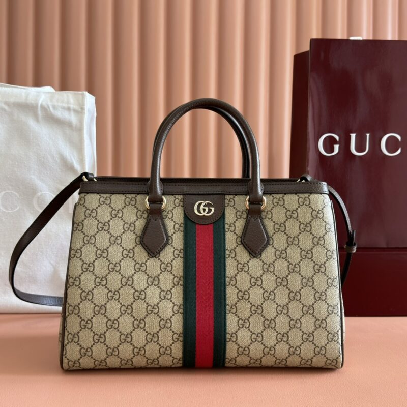 GUCCI Ophidia系列 型号：836839啡棕pvc