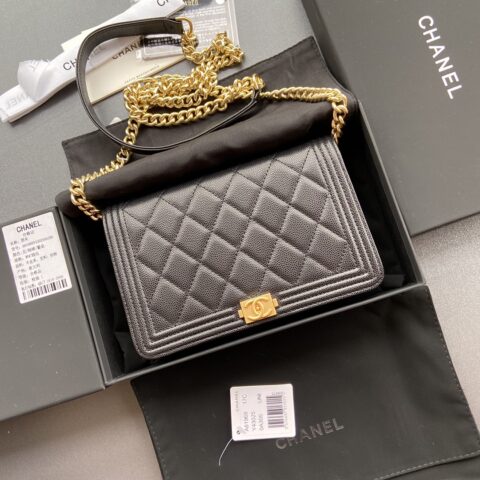 CHANEL Woc系列 型号：81969黑色细球纹