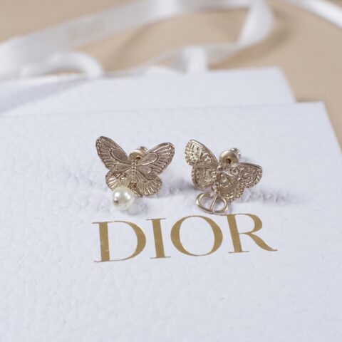 DIOR 蝴蝶耳钉