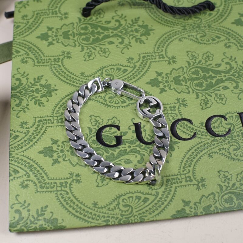 GUCCI 双g粗链手链