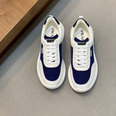 PRADA 男士新款皮革运动鞋