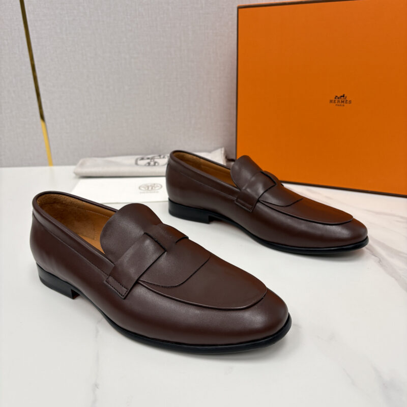 HERMES 新品男士乐福鞋皮鞋