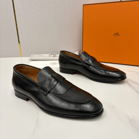 HERMES 新品男士乐福鞋皮鞋