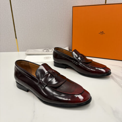 HERMES 新品男士乐福鞋皮鞋