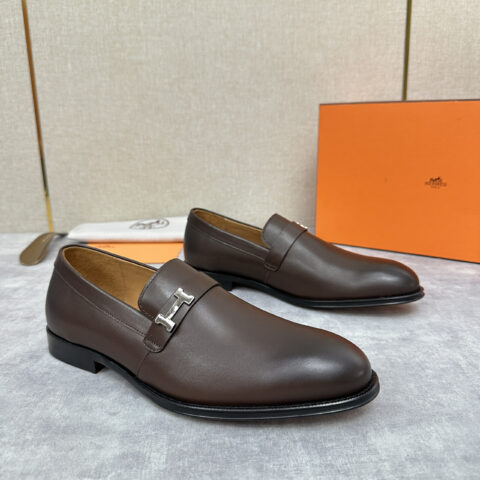 HERMES  julio乐福鞋皮鞋