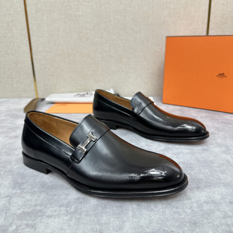 HERMES  julio乐福鞋皮鞋