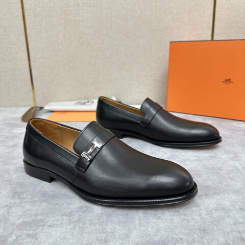 HERMES  julio乐福鞋皮鞋