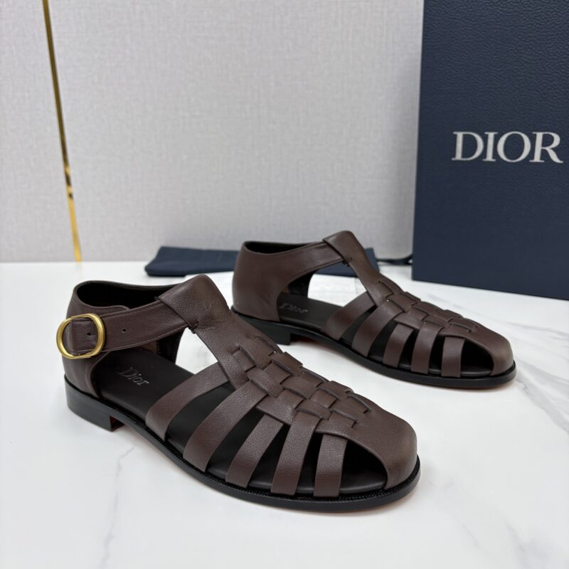 DIOR 经典编织罗马渔夫凉鞋
