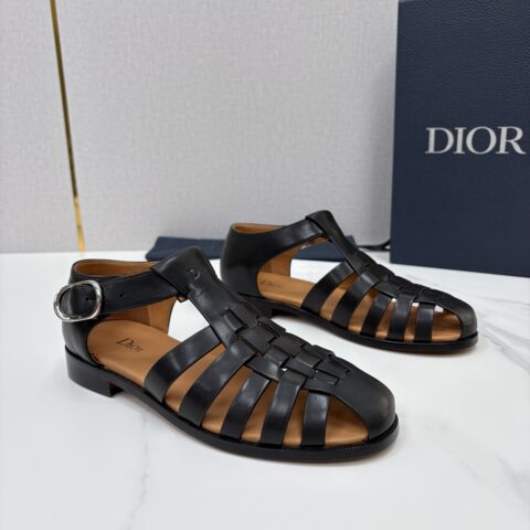 DIOR 经典编织罗马渔夫凉鞋