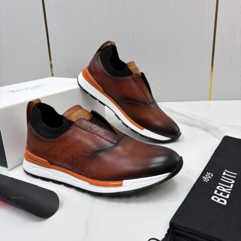 BERLUTI  Fast Track皮革运动鞋