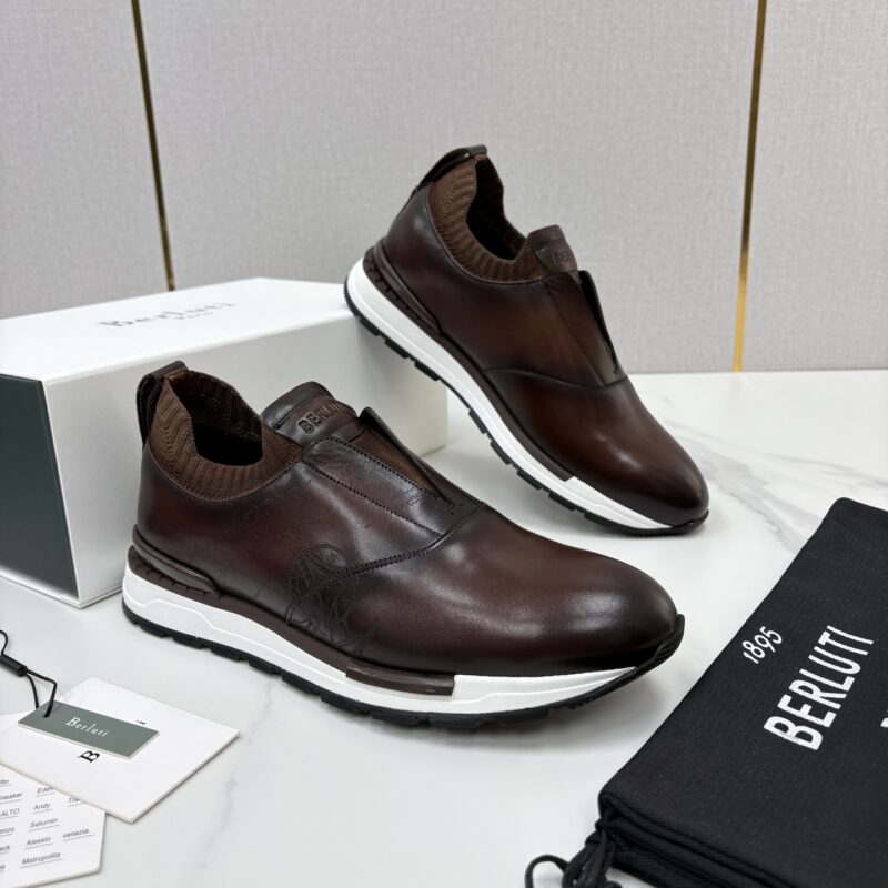 BERLUTI Fast Track皮革运动鞋