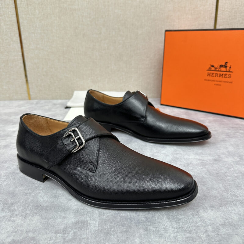 HERMES 男士正装鞋皮鞋