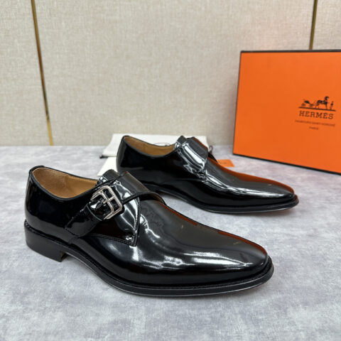 HERMES  男士正装鞋皮鞋
