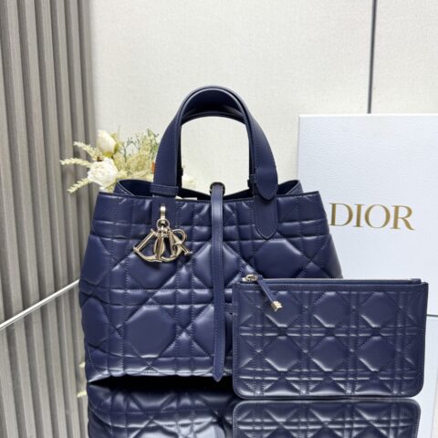 DIOR Toujours 手袋 型号：2821〔深蓝皮里中号〕