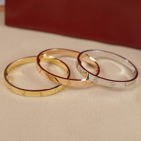 Cartier 卡地亚love宽版无钻手镯