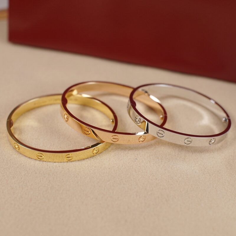 Cartier 卡地亚love宽版无钻手镯