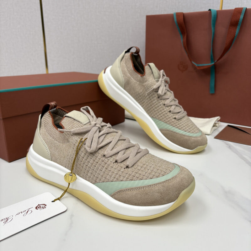 Loro Piana Week End Walk 男士飞织拼接休闲运动鞋