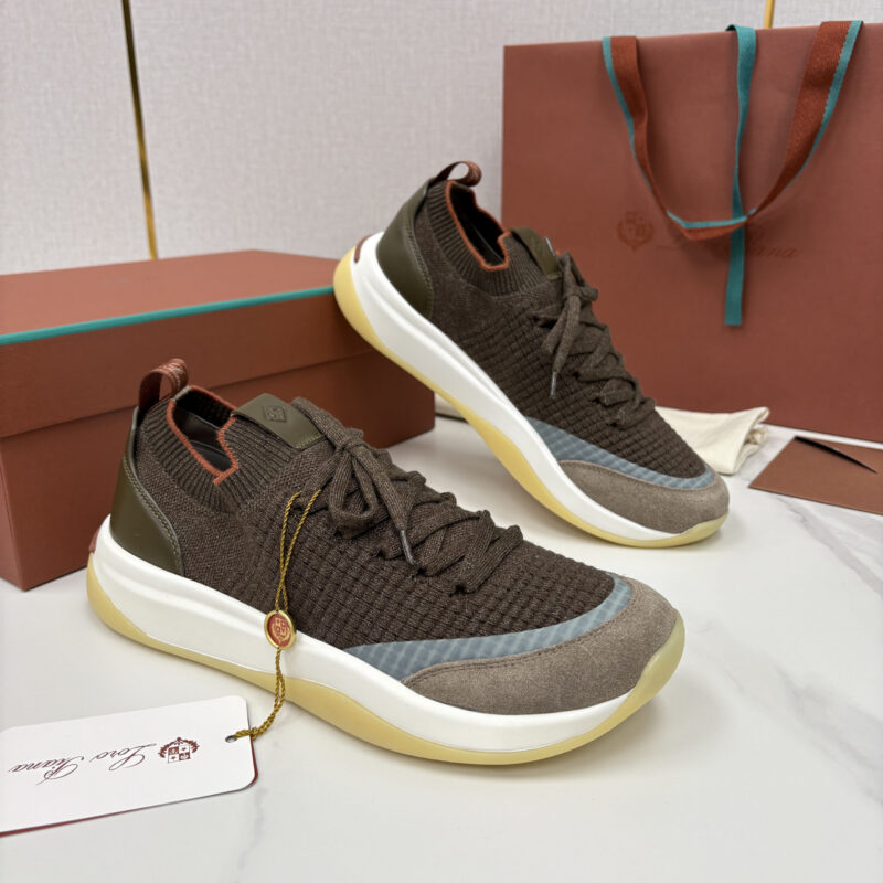 Loro Piana Week End Walk 男士飞织拼接休闲运动鞋