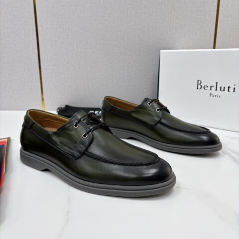 BERLUTI  休闲系带乐福船鞋