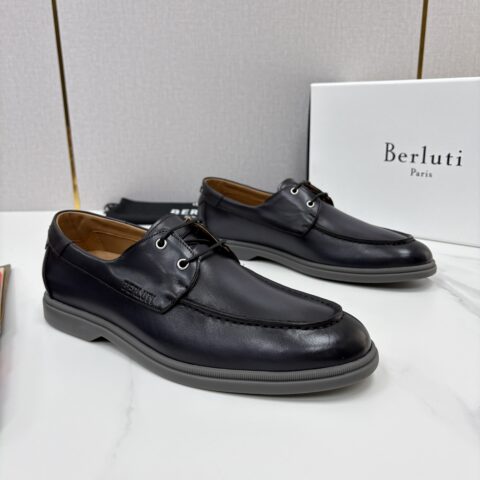 BERLUTI  休闲系带乐福船鞋