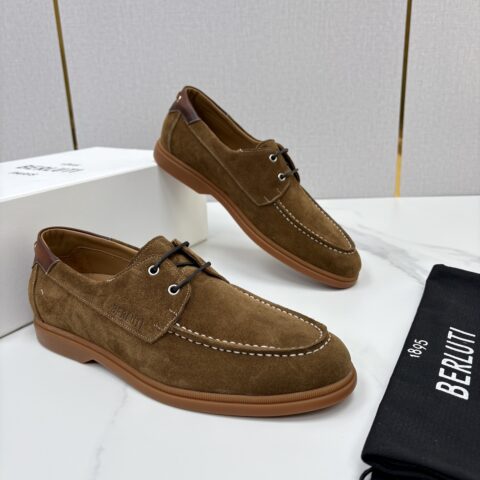 BERLUTI  休闲系带乐福船鞋