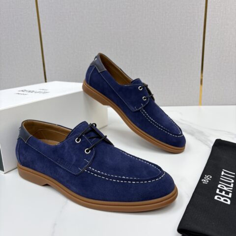 BERLUTI  休闲系带乐福船鞋