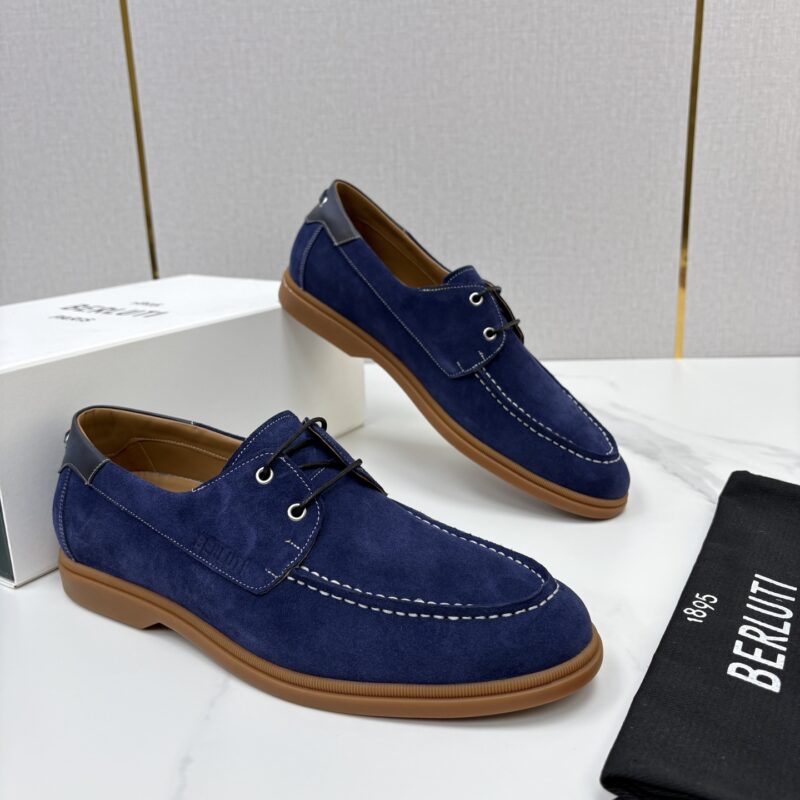 BERLUTI 休闲系带乐福船鞋