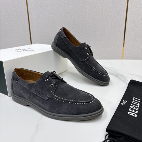 BERLUTI  休闲系带乐福船鞋