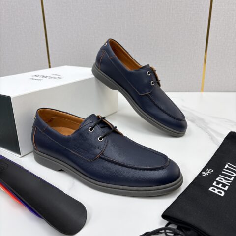 BERLUTI 休闲系带乐福船鞋