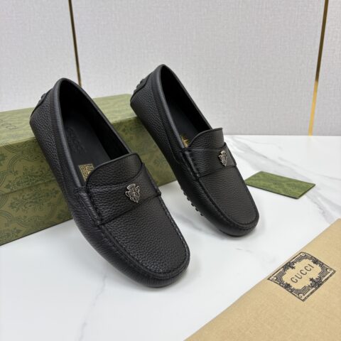 GUCCI 饰马衔扣男士驾车鞋