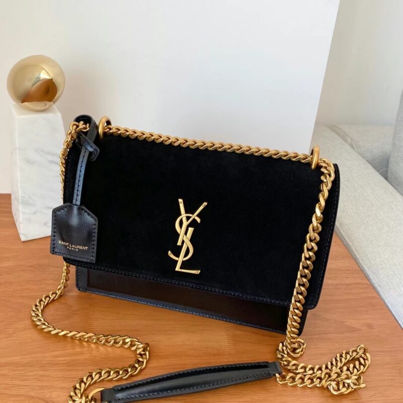 YSL 𝑺𝒖𝒏𝒔𝒆𝒕 𝟮𝟮𝒄𝒎 型号:442906 磨砂黑色