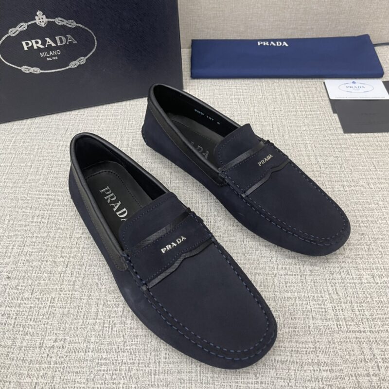 PRADA Saffiano 皮革乐福鞋