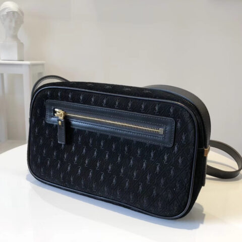 YSL all over 相机包 113415 黑色