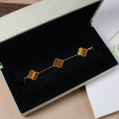 Van Cleef&Arpels Vca限量版虎眼石五花手链