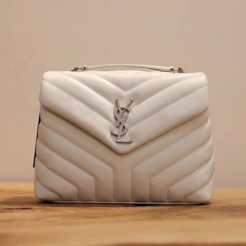YSL  𝙇𝙤𝙪𝙇𝙤𝙪 𝙔形挎包 𝟮𝟰𝙘𝙢298815灰白色