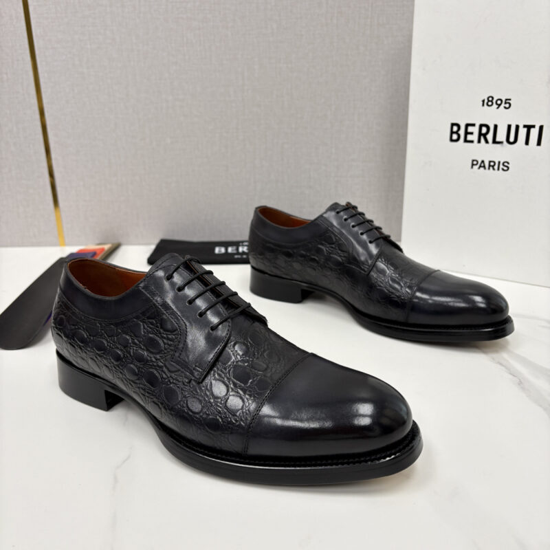 BERLUTI 新款男士手工擦色正装皮鞋
