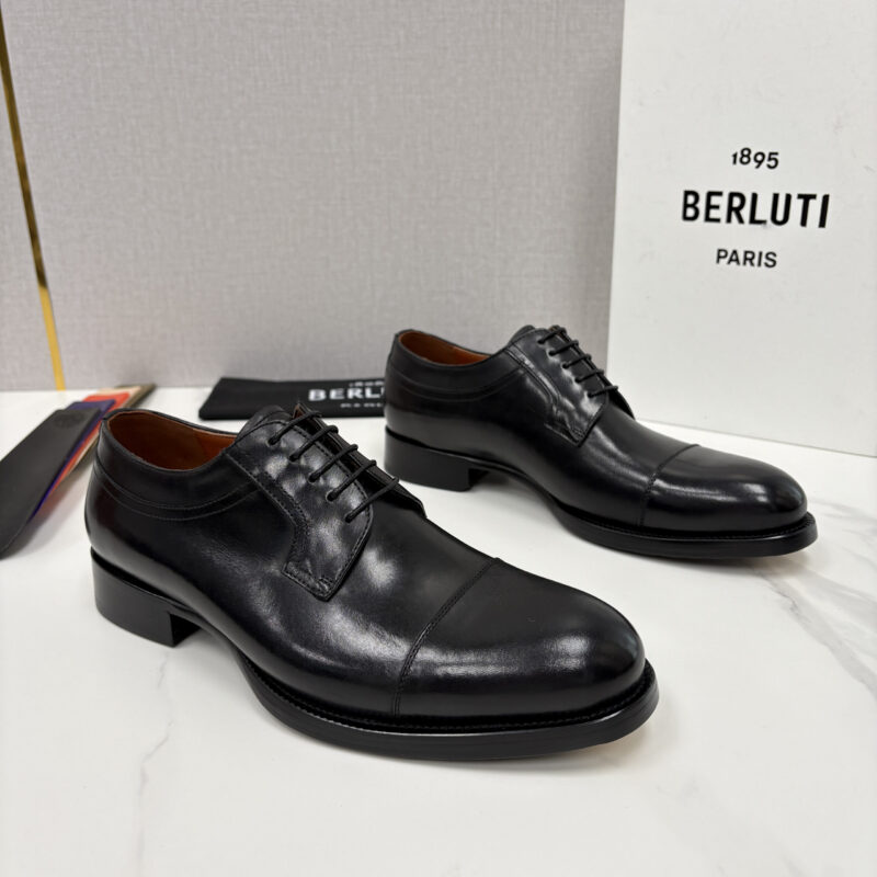 BERLUTI 新款男士手工擦色正装皮鞋