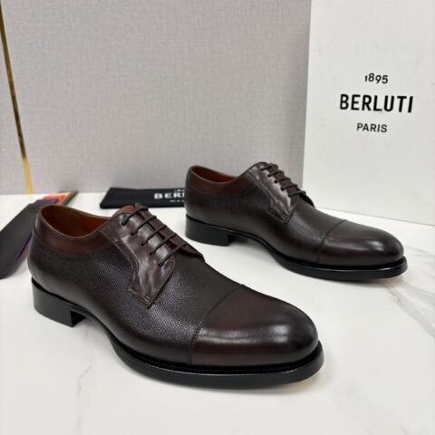 BERLUTI 新款男士手工擦色正装皮鞋