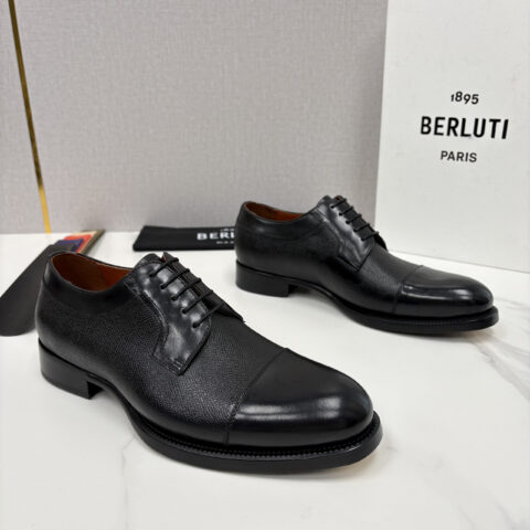 BERLUTI 新款男士手工擦色正装皮鞋