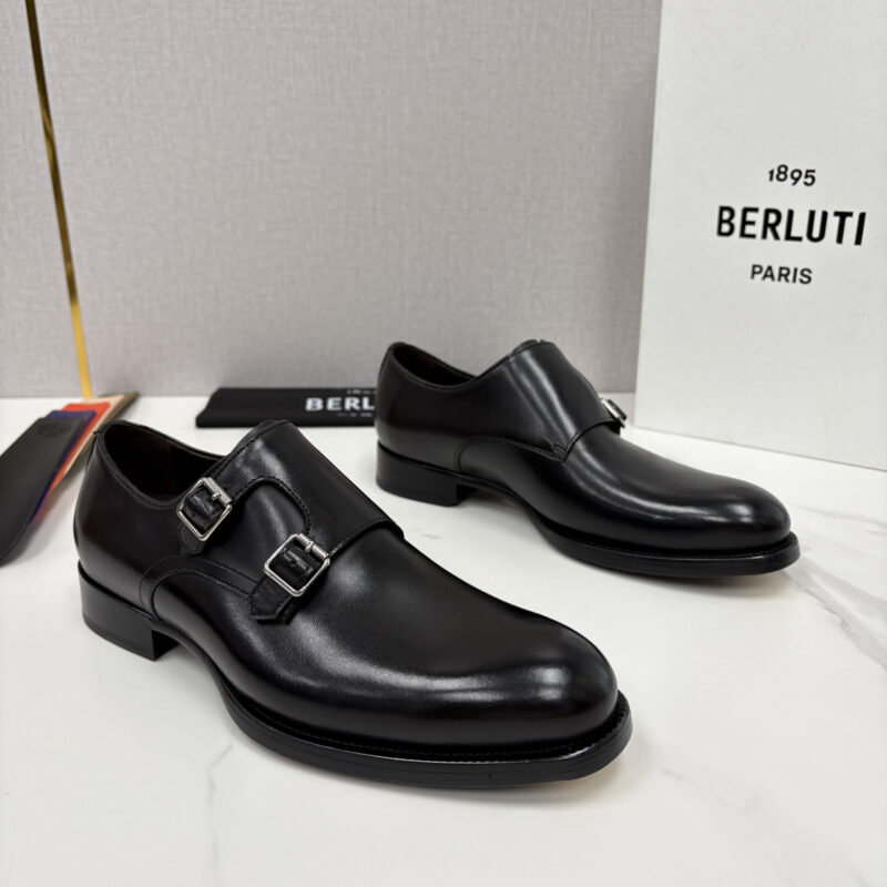 BERLUTI 新款男士手工擦色正装皮鞋
