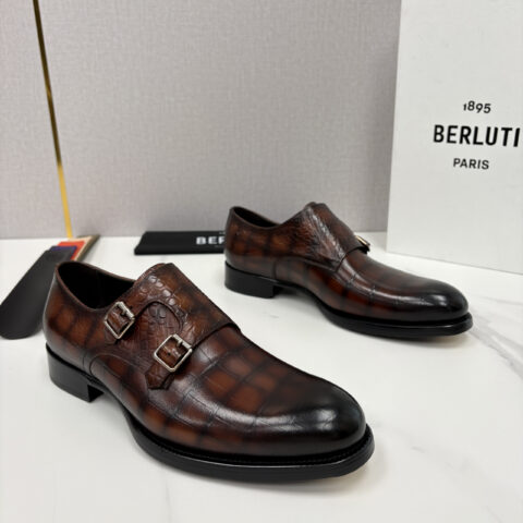 BERLUTI 新款男士手工擦色正装皮鞋